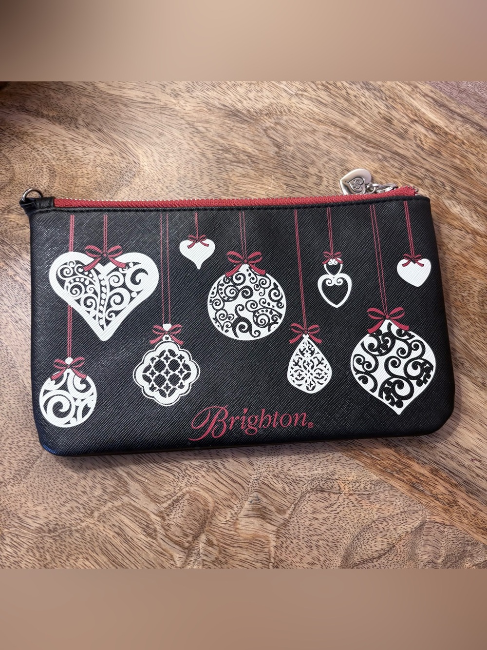 Brighton Love Notes Wristlet Pouch Purse Ornaments Happy Peace Joy Love NWOT